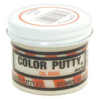 COLOR PUTTY 100 Wood Filler, Color Putty, Mild, White, 3.68 oz Jar