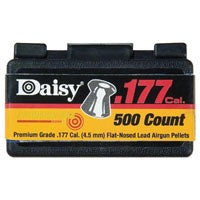 Daisy, Precision Max .177 Cal, 7.8 Grains, Wadcutter, 500ct, Flat-Nose Pellets, Flip Top Box, Belt Clip Design, .177 Caliber, 987597-406