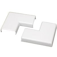 Wiremold NMW6 Raceway Flat Elbow, Plastic, White