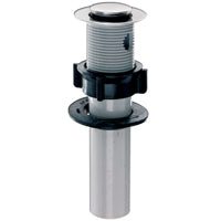 Plumb Pak PP55-1 1-Piece Po Plug Drain with Lift 'N Lok Top, 5 X 1-1/4 in, Plastic, Stainless Steel Rim