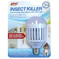 Pic IKC Insect Killer Bulb, 120 V, 65 W, LED Lamp, Ivory