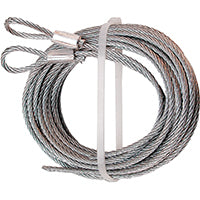 Prime-Line GD 52100 Aircraft Cable, 1/8 in Dia, 12 ft L, Carbon Steel, Galvanized