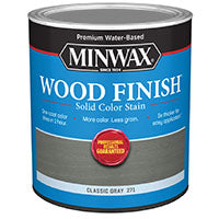 Minwax 108210000 Interior Wood Stain, Solid Stain, Classic Gray, Liquid, 32 fl-oz
