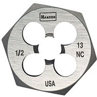 DIE HEXAGON 1/2IN-13NC STEEL