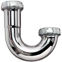 Plumb Pak PP20201 J-Bend, 1-1/4 in, Brass, Chrome