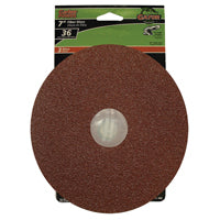 7IN FIBER DISC 36GRIT 3PK
