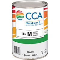CCA NovoColor II Series 076.008882N.005 Universal Colorant, Magenta, Liquid, 1 qt