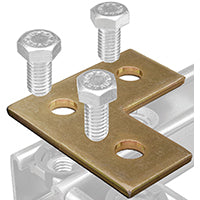 SuperStrut 200 ZAB219-10 Right Angle Corner Bracket, Steel, Gold, Galvanized