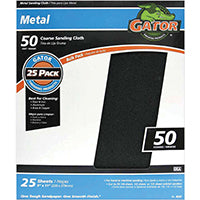 Gator Blade 9 In. W x 11 In. L 50 Grit Emery Cloth (25-pack) - 1 Each