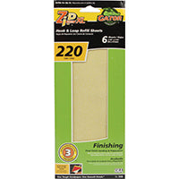 Gator Grit Hook And Loop Sandpaper Refill Sheets 220 Grit Extra Fine Oxide Aluminum