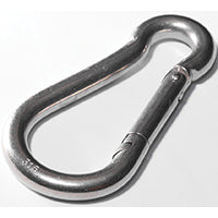 BARON 2450-3/16 Spring Snap, 80 lb Working Load, Malleable Iron, Zinc