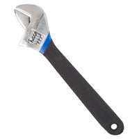 Vulcan JL149123L Adjustable Wrench, 12 in OAL, 1.04 in Jaw, Steel/Vinyl, Chrome, Non-Slip Handle