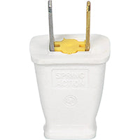 Eaton Wiring Devices SA540W Electrical Plug, 2 -Pole, 15 A, 125 V, NEMA: NEMA 1-15, White