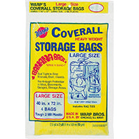 Wrap's Banana Bags CB-40 Storage Bag, L, Plastic, Yellow, 40 in L, 72 in W, 2 mil Thick