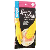 SPONTEX 69981 Extra-Flexible Protector Gloves, S, Latex, Yellow