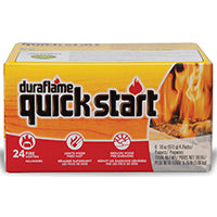 Duraflame Quick Start Firelighters – Easy, Fast-Starting Fire Starters Made with Wax & Recycled Biomass Fibers for Fireplaces, Fire Pits, Wood Stoves & Campfires (6 Pack)