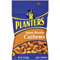 PLANTERS 422700 Cashew, Honey Roasted Flavor, 3 oz Bag