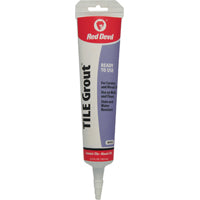 Red Devil 0425 Tile Grout, Paste, Ammonia, Mild Acrylic, White, 5.5 oz Squeeze Tube