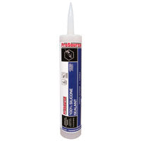 Red Devil 7851000 Silicone Rubber Sealant Caulk, Clear, 10.1 oz Cartridge