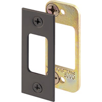 Defender Security E 2482 Security Deadbolt Strike Plate, Steel Construction, Classic Bronze Finish
