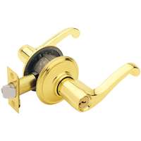 Schlage F51VFLA505 Flair Entry Lever, Bright Brass