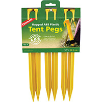 TENT PEGS ABS BRIGHT 12IN 6 PK