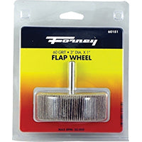 Forney 3 in. Dia. x 1/4 in. Aluminum Oxide Flap Wheel 80 Grit Fine 20000 rpm 1 pc.