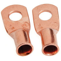 Forney 60091 Copper Cable Lugs, Number 6 Cable with 1/4-Inch Stud Size, 2-Pack