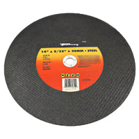 Forney 72355 Cut-off Wheel, Type 1 High Speed Metal with 20-Millimeter Arbor, A24R-BF, 14-Inch-by-5/32-Inch