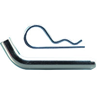 Master Lock 1414DAT Hitch Pin, 5/8 in Dia Pin, 2-1/2 in OAL, Hardened Steel, Nickel Chrome