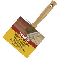 Wooster Brush F5119-5 1/2 Bravo Stainer Bristle/Polyester Stain Brush, 5-1/2 Inch