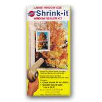 Warp's Shrink-it Series SK-54 Window Sealer Kit, 54 in W, Clear