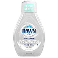 Dawn Free & Clear Powerwash Dish Spray, Dish Soap, Pear Scent Refill, 16 Fl oz (6 Pack) 65739