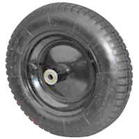 ProSource PR1601 Wheelbarrow Wheel with Tube, 280 lb Max Load, 16 in Dia Tire