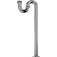Plumb Pak PP250CP PlumPak S-Trap Without Cleanout, 1-1/2 in, Flanged, 1-1/2" x 1-1/2", Brass