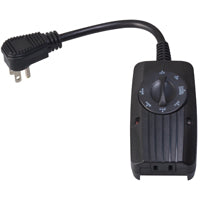 Woods 2001 Mechanical Timer, 8.3 A, 120 V, 1 W, 24 hr Time Setting, Black