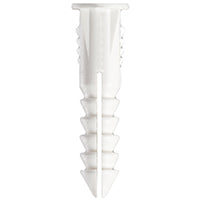 ANCHR PLSTC WHT W/SCRW NO6-8
