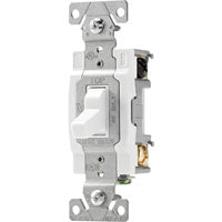 Eaton Wiring Devices WDCSB415W - Switch Tog 4Way 15A 120/277V B/Swire WH - 1EA WDCSB415W-PDH