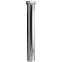 Plumb Pak PP13-12CP Extension Tube, 1-1/2 in Dia X 12 in L, Slip Joint, 22 Ga, Chrome Plated, Brass