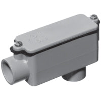 Carlon E986L Conduit Body, PVC, Gray
