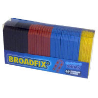 BROADFIX STU60A-US U-Shim, 1-3/4 in L, 4 in W, Polypropylene, Assorted