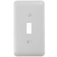Amerelle 935TW Wallplate, 5 in L, 2-13/16 in W, 1 -Gang, Steel, White