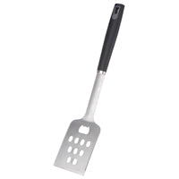 Omaha BBQ-22779-01 BBQ Spatula, 1.5 mm Gauge, Stainless Steel Blade, Stainless Steel, Plastic Handle, Straight Handle