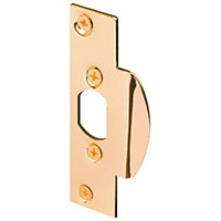 Prime-Line Products U 9422 Security Latch Strike, Brass Plated