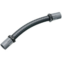 Carlon UAFAD Conduit Elbow, 0 to 90 deg Angle, Neoprene/PVC, Gray