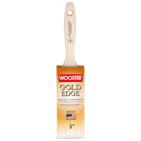WOOSTER 5232-2 Paint Brush, 2 in W, 2-11/16 in L Bristle, Polyester Bristle, Flat Sash Handle