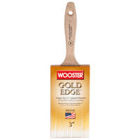 WOOSTER 5232-3 Paint Brush, 3 in W, 2-15/16 in L Bristle, Polyester Bristle, Flat Sash Handle