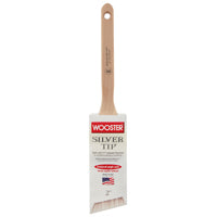 WOOSTER SILVER TIP 5228-2 Paint Brush, 2 in W, Semi-Oval Brush, Polyester Bristle, Sash Handle