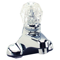 Boston Harbor PF4101S-P Lavatory Faucet, 1.5 gpm, 1-Faucet Handle, Plastic, Chrome Plated, Round Handle