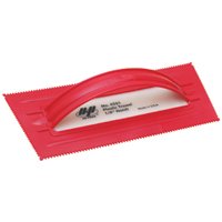 QLT 6261 Trowel, 9-1/2 in L, 4-1/4 in W, V Notch, Comfort-Grip Handle